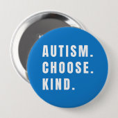 自閉症の種類を選択ボタンモダン 缶バッジ (正面&裏面)