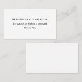 自閉症の自閉症の忍耐の親切情報 名刺 (正面/裏面)