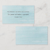 自閉症の自閉症の忍耐の親切情報 名刺 (正面/裏面)