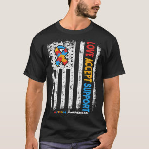 自閉症の自閉症の愛を受け入れる自閉症の待望 Tシャツ