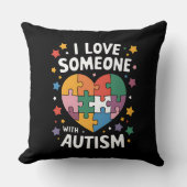 自閉症の自閉症認識度 クッション (正面)