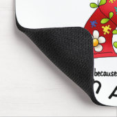 自閉症の花のリボン1 マウスパッド (コーナー)