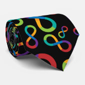 自閉症の虹の無限Neurodiversity ネクタイ (ロール)