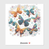 自閉症の蝶の自閉症に対する認識 シール (シート)