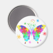 自閉症の蝶 マグネット (正面/裏面)