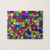 自閉症の複雑なゆがみ ジグソーパズル (横)