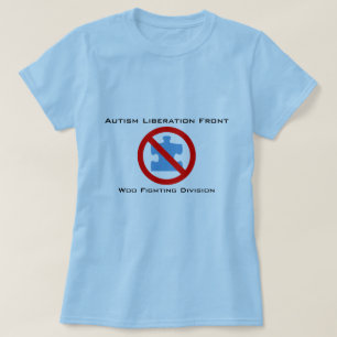 自閉症の解放は戦いに懇願します Tシャツ