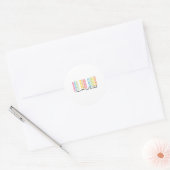 自閉症の認知度を表さない能力を見る ラウンドシール (封筒)