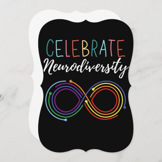 自閉症の認知月の神経祝多様性 (正面/裏面)