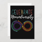 自閉症の認知月の神経祝多様性 シーズンカード (正面/裏面)