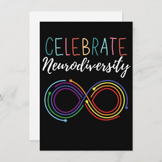 自閉症の認知月の神経祝多様性 シーズンカード (正面/裏面)