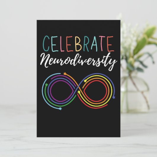 自閉症の認知月の神経祝多様性 案内状 (スタンド正面)