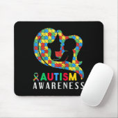 自閉症の認知障害の月サポート マウスパッド (マウス)