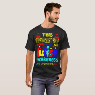 自閉症の認識度のための情報セキュリティの分析者 Tシャツ