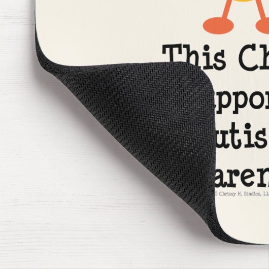 自閉症の認識度のひよこのマウスパッド マウスパッド (コーナー)