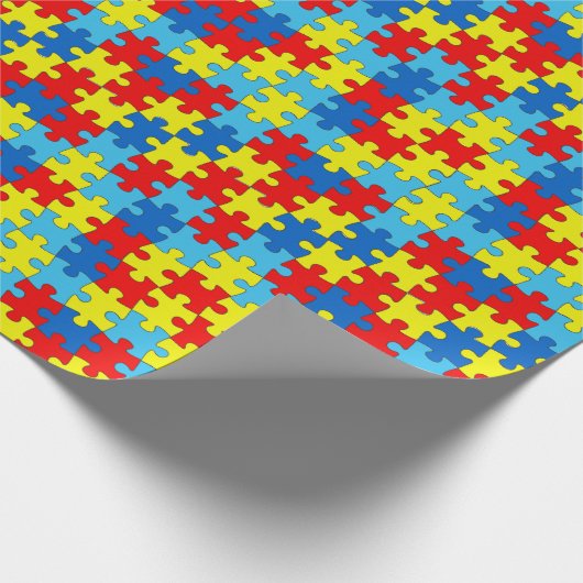 自閉症の認識度のギフト用包装紙 ラッピングペーパー (角)