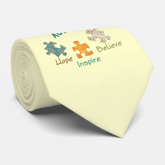 自閉症の認識度のタイ ネクタイ (ロール)