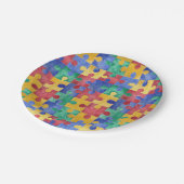 自閉症の認識度のパズルの紙皿 ペーパープレート (アングル)