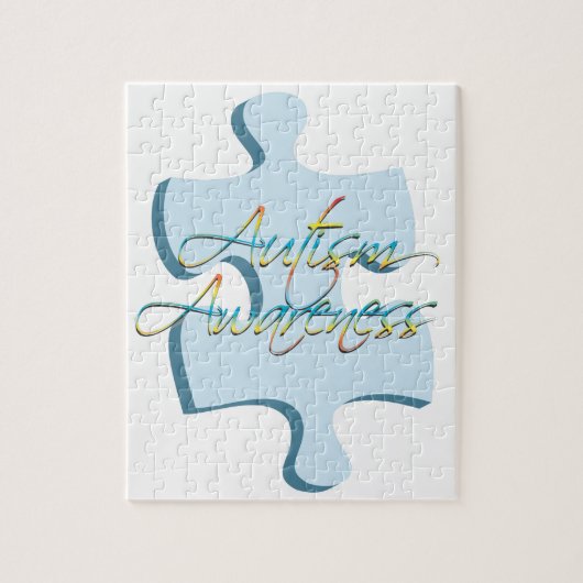 自閉症の認識度のパズルの部分のパズル ジグソーパズル (縦)