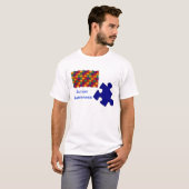 自閉症の認識度のパズルのTシャツ Tシャツ (正面フル)