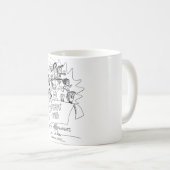 自閉症の認識度のマグ コーヒーマグカップ (正面右)