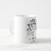 自閉症の認識度のマグ コーヒーマグカップ (正面左)