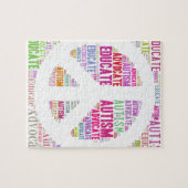 自閉症の認識度のモモプロダクト ジグソーパズル (横)