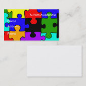 自閉症の認識度の名刺 名刺 (正面/裏面)