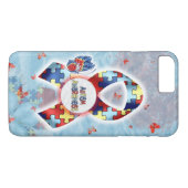 自閉症の認識度の場合 Case-Mate iPhoneケース (裏面(横))