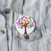 自閉症の認識度の木 缶バッジ (インサイチュ)