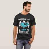 自閉症の認識度のHanes Taglessの自閉症のTシャツ Tシャツ (正面フル)