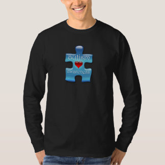 自閉症の認識度のTシャツ(b) Tシャツ