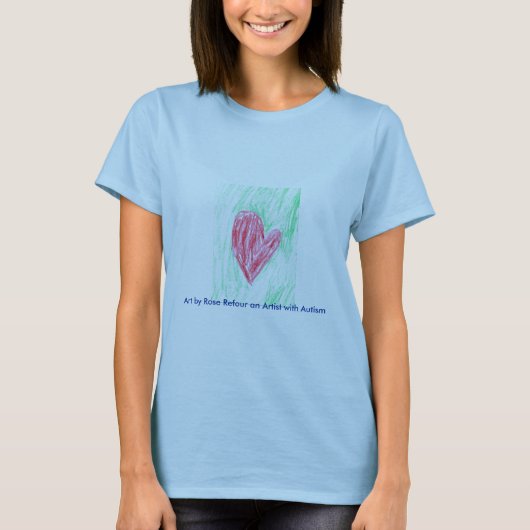 自閉症の認識度のTシャツ Tシャツ (正面)