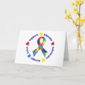 自閉症の認識度 カード (黄色い花)