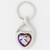 自閉症の認識度 キーホルダー (正面)