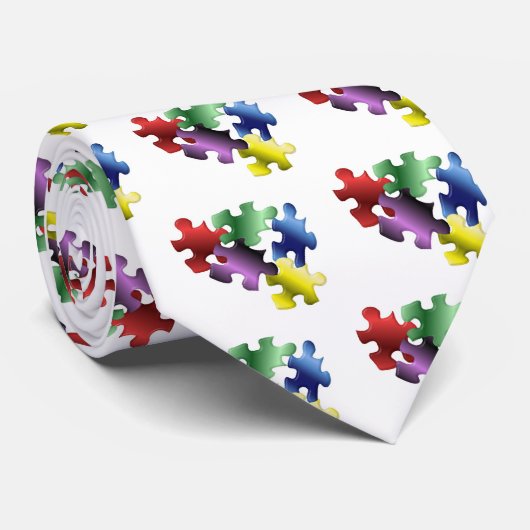 自閉症の認識度 ネクタイ (ロール)