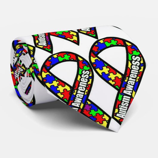 自閉症の認識度 ネクタイ (ロール)