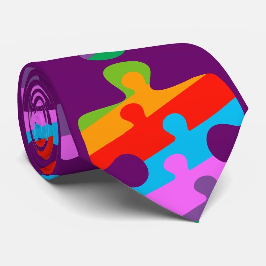 自閉症の認識度 ネクタイ (ロール)