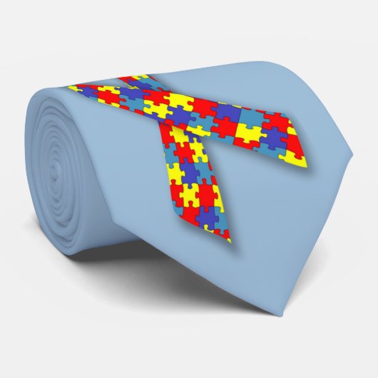 自閉症の認識度 ネクタイ (ロール)