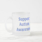自閉症の認識度 フロストグラスマグカップ (左)