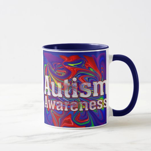 自閉症の認識度 マグカップ (右)
