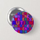 自閉症の認識度 缶バッジ (正面&裏面)