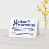 自閉症の認識度(自閉症についての事実)カード カード (黄色い花)