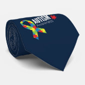 自閉症の認識度-青 ネクタイ (ロール)