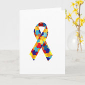 自閉症の認識 カード (黄色い花)