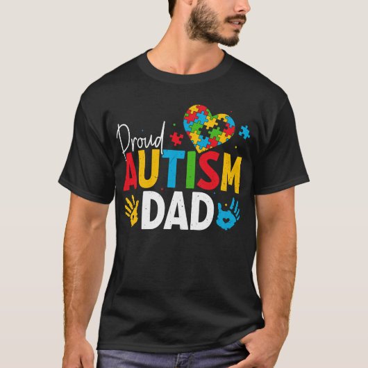 自閉症の認識/サポート Tシャツ (正面)