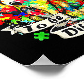 自閉症の象パズル母親になるOk 違う ポスター (角)