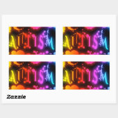 自閉症の長方形ステッカー 長方形シール (シート)