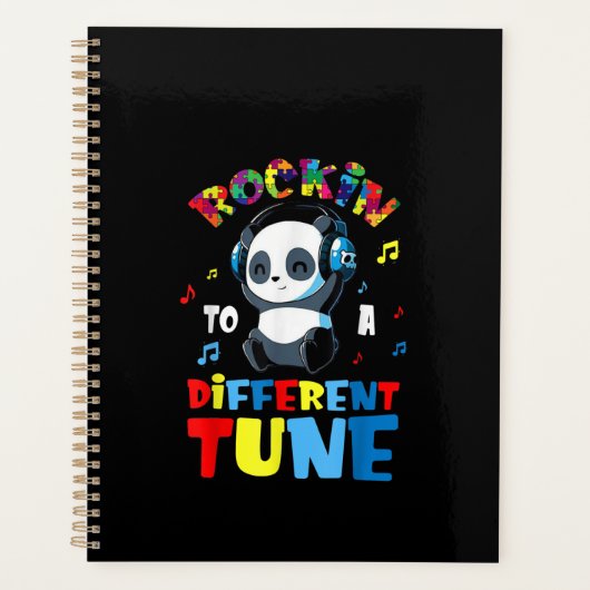 自閉症の |かわいいパン違うダを歌う プランナー手帳 (正面)