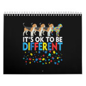 自閉症の |かわいいビーグル違う犬でいい カレンダー (カバー)